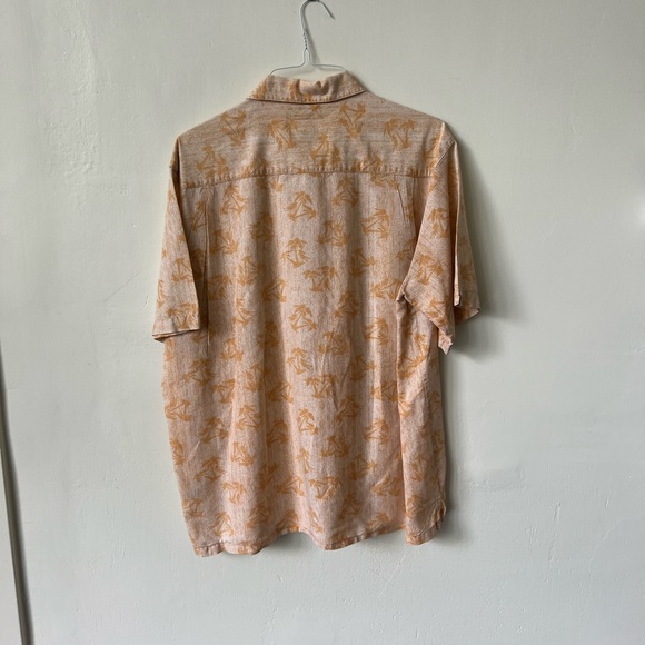 Columbia Palm Tree Print Linen Blend Shirt - Picture 5 of 7